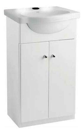 Vanitory Venecia 48cm Ferrum Sin Bacha Blanco Liso X4vl B