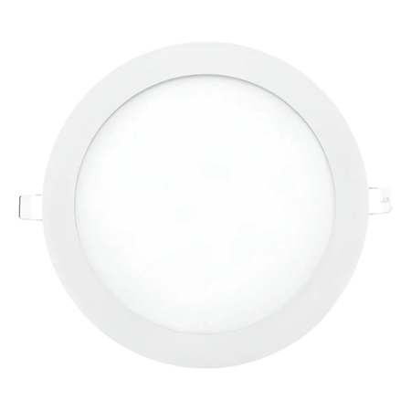 Pack X2 Panel Led 18w Spot Embutir Redondo Luz Calida