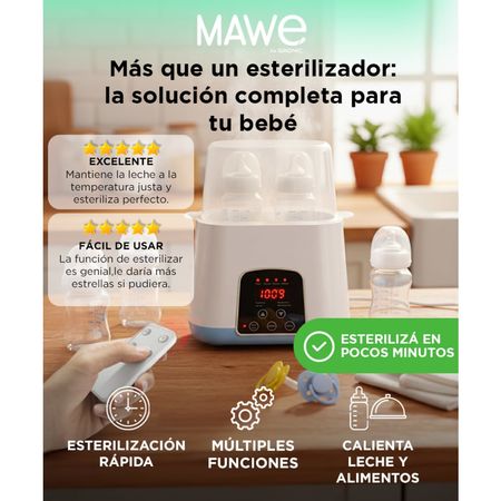 Esterilizador de Biberones Gadnic Con Calentador Rápido