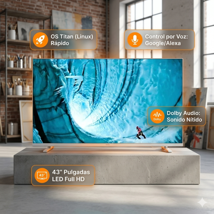 Smart Tv Philips 43pfd6929/77 43 Pulgadas Full Hd Led Titan - Vista 3