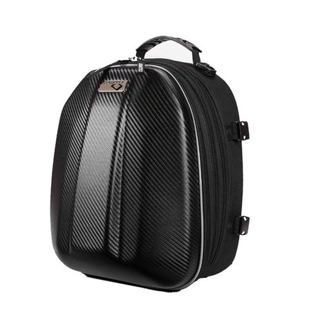 Bolso Trasero Para Moto Cucyma CB-1901 Mochila Porta Casco Semi Rígido Impermeable