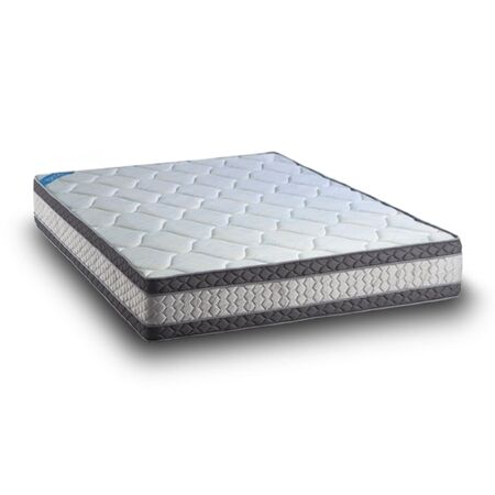 Colchon 2 Plazas Topacio Antigona Plus Espuma Alta Densidad 1.40X1.90X30