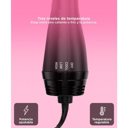 Cepillo Secador de Pelo Care By Gadnic S1200 Pro Voluminizador Frío Calor