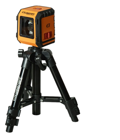 Nivel Laser Cruz Verde 10m Lusqtoff Nv10l-8 Iman + Tripode