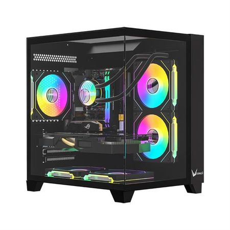 Gabinete Gamer Formula V Line Crystal Z9 Floe Black