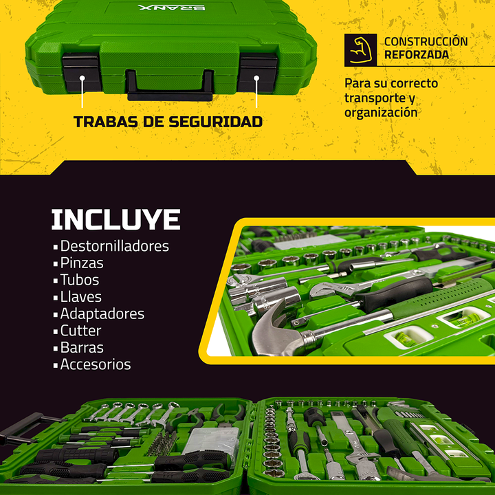 Set De Herramientas Tubos 234 Piezas Branx Crv Maletin - Vista 4