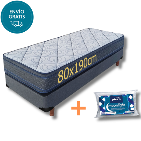 Sommier y Colchon Piero de Espuma 1 plaza Europillow Airflow