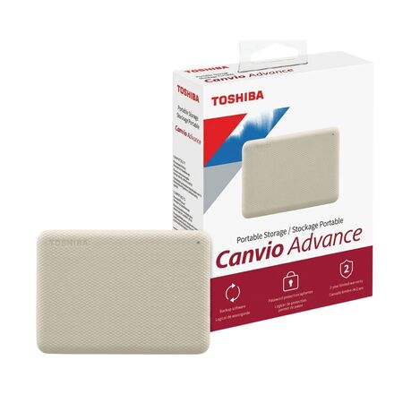 Disco rigido HDD externo Toshiba Canvio Advance 4TB Blanco USB 3.0 Portatil HDTCA40XW3CA