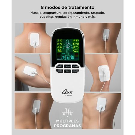 Electroestimulador Digital Portátil Gadnic De 8 Electrodos 3000mhz