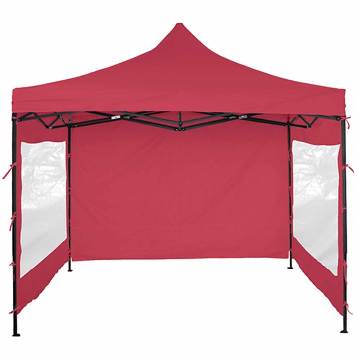 Gazebo Plegable Con Paredes 3 X 3 X 2.50 Altura Central Mts Rojo - Vista 1