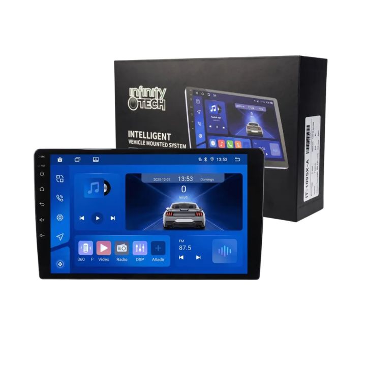 Stereo Multimedia Infinity Tech IT-309M-A Universal 9" Android 15 CarPlay Android Auto 4GB 64GB Octa-Core - Vista 2