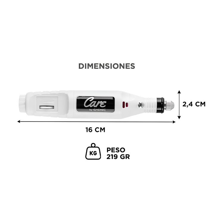 TORNO MANICURA GADNIC PORTABLE (C:BLANCO MANI0005) - Vista 2