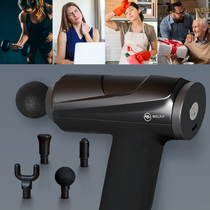Pistola Masajeadora Rehabilitacion Muscular Melfit Vital Force - Vista 3