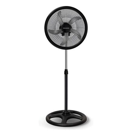 VENTILADOR DE PIE KEN BROWN FE-1870A 18 PULGADAS 5 ASPAS 3 VELOCIDADES NEGRO