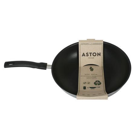 Wok sarten 28 cm Aluminio Mango Reciclado Antiadherente Aston