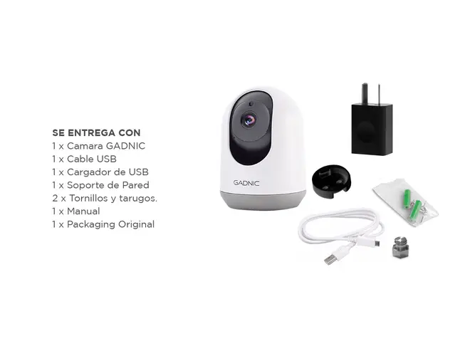 CAMARA DE SEGURIDAD GADNIC IP SX90 PLUS (C:BLANCO P2P00090) - Vista 2