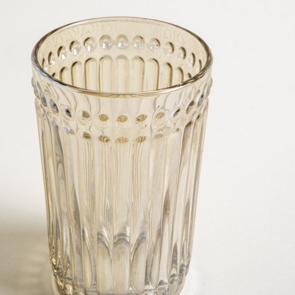 SET X 12 VASOS ALTOS DE VIDRIO COLOR CHAMPAGNE LINEA CARDIFF 400 ML - Vista 1