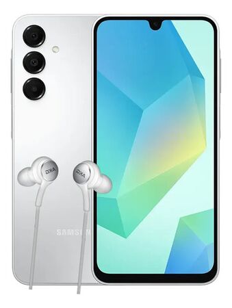 Combo Celular Samsung Galaxy A16 128/4GB Gray + Auriculares Samsung Type-C White