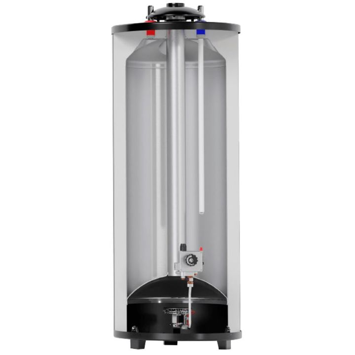 Termotanque Rheem 120L Gn Gris De Pie Conexion Superior - Vista 2