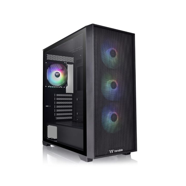 Gabinete con Fuente 750W Thermaltake H390 TG Fan x4 ARGB E-ATX - Vista 1