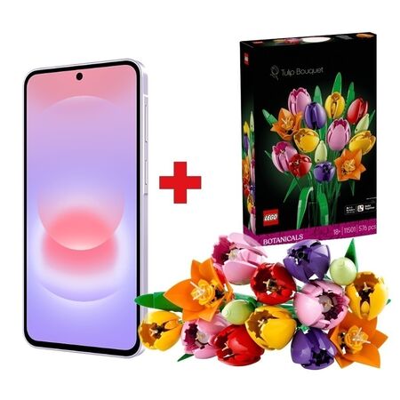 Combo Dia de la Madre Celular Samsung A37 256/8GB Lavanda + Tulipanes Lego 11501
