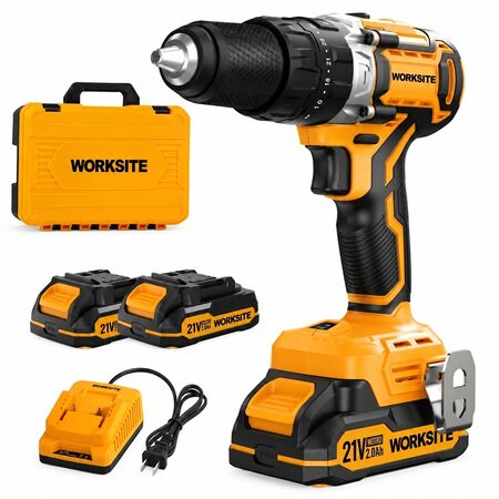 Taladro Percutor 13 Mm Brushless Worksite Rpm 1800 65nm