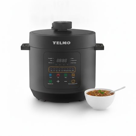 Olla Eléctrica A Presión Yelmo Ps-7006 50hz Negro 6 Litros 11 Programas