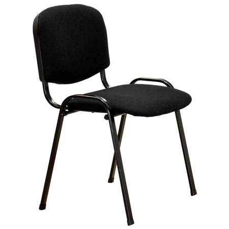 Silla Dakot Línea 700 Apilable Tapizado de Tela Negra