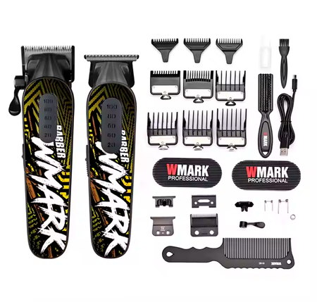 Set Cortadora De Pelo Profesional y Trimmer Wmark NG-8631KIT