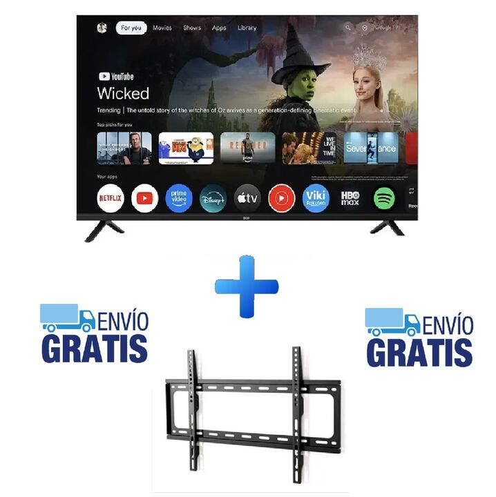 Combo Smart Tv Led 43 Full HD B4326FG5G - BGH + Soporte LCD Wall Mount 26" a 63" De Regalo - Vista 1