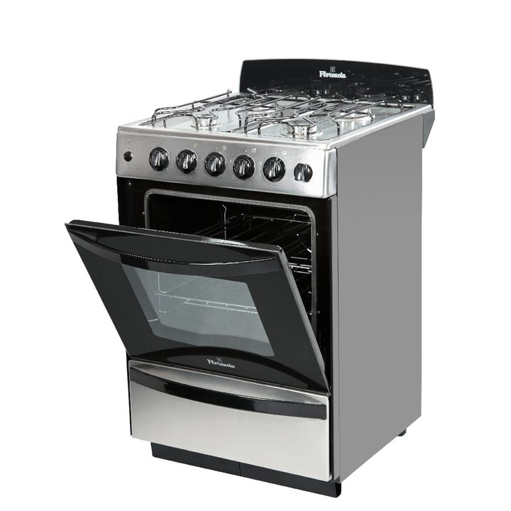Cocina Florencia 5538 Acero Inoxidable Multigas Encendido Electronico Luz - Vista 10