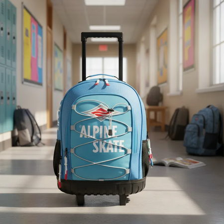 Mochilas de Carro Escolar 18" Grande Con Ruedas Niños Alpine Skate