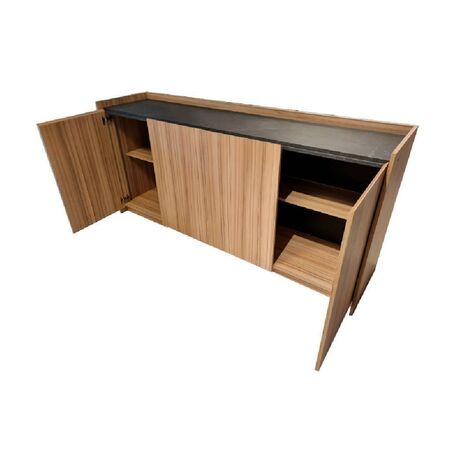Mueble Rack TV Tables 4 Puertas Cocobolo Amberes 4233-CCA