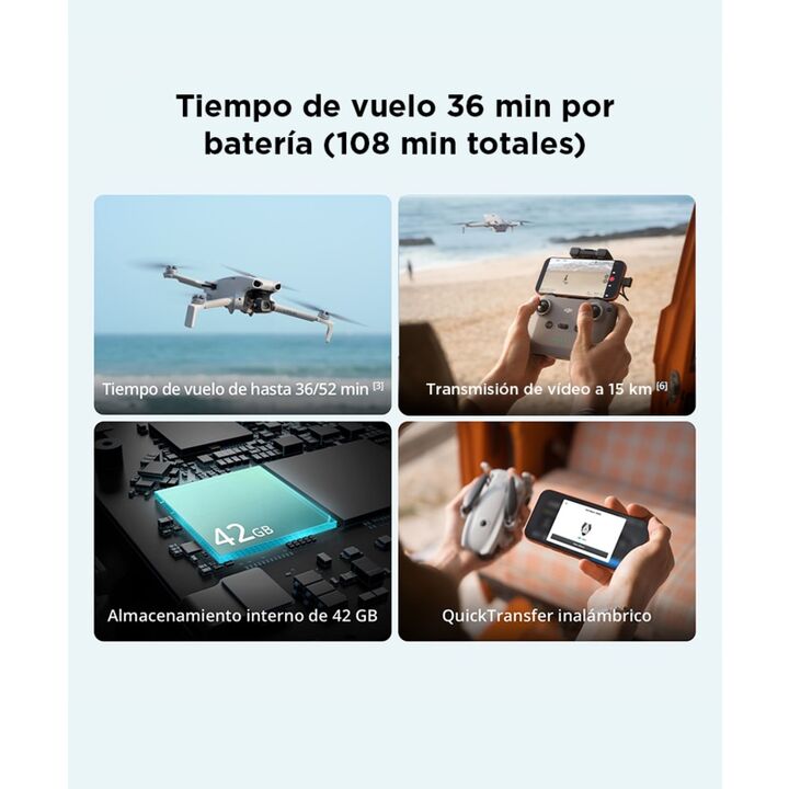 Drone DJI Lito X1 Combo Vuela Más (Control Remoto DJI RC-N3) - Vista 5