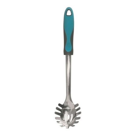 Cuchara Spaguetti Acero Inoxidable Mango Azul Utensilio Cocina