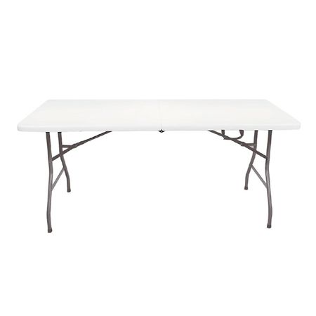 Mesa Plegable Multiuso Con Estructura De Acero 1.80 Mts Garden Life T408000