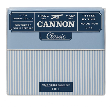 Juego de Sabanas Cannon 200 Hilos 2 Plazas 100% Algodón 
