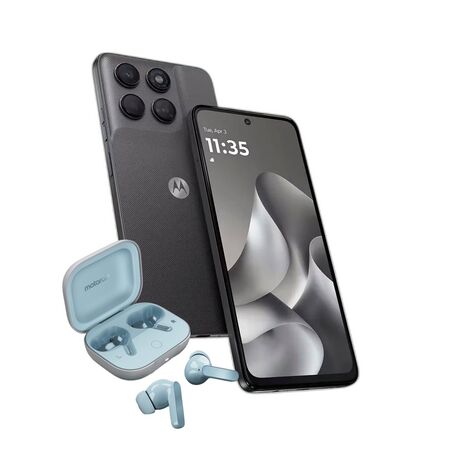 Combo Moto G47 4+128GB Black + Moto Buds Guitar Illusion Blue