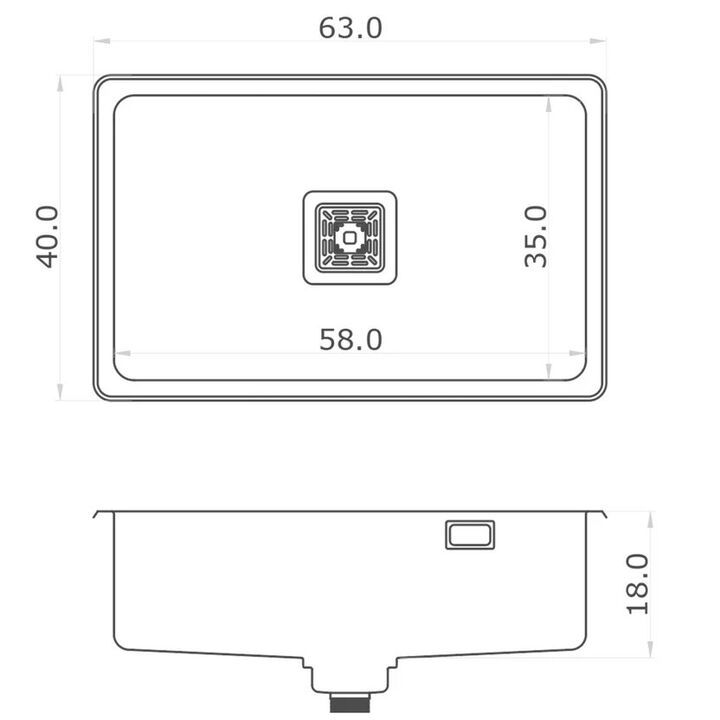 Bacha Pileta de Cocina Designia Simple 787 Mi Pileta - Vista 5