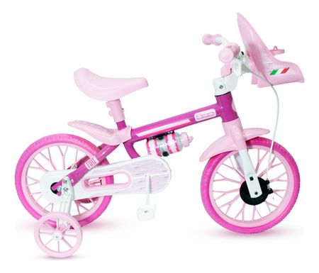 Bicicleta R12 Ruedas Goma Fiat 500 Con Cantimplora