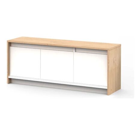 RACK TV NIZA CON PUERTA 1.30 ROBLE KENDAL-BLANCO RPN130-RK_B