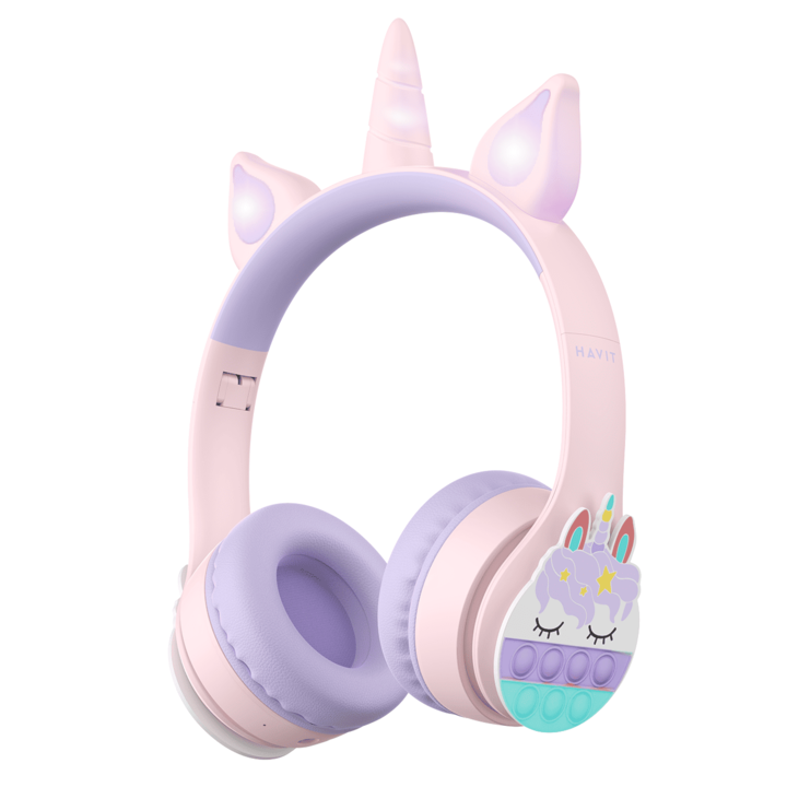 Auricular Infantil Havit Luz Rgb Y Microfono - Vista 1