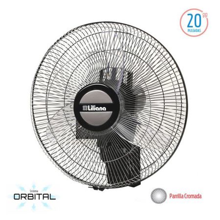 Ventilador De Pared Orbital Liliana 20" Parrilla Cromado Vwoc20
