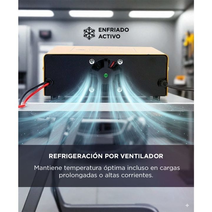 Cargador Automático de Batería Gadnic para Vehículos Tensión 6V 12V - Vista 5