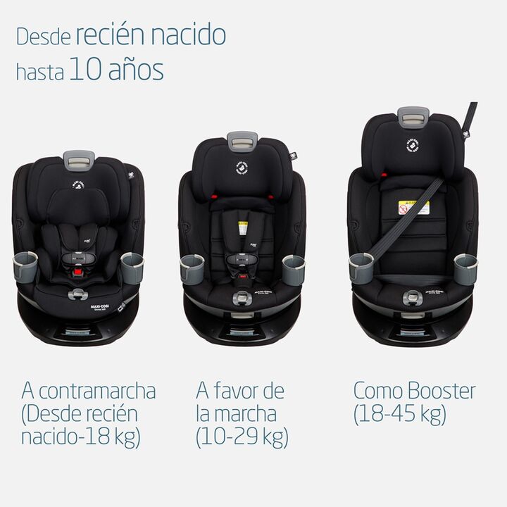 Butaca de seguridad 360° Maxi Cosi Emme Midnight Black - Vista 3
