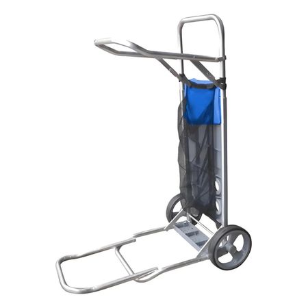 Carrito Playa Portatil Plegable Extensible Con Red Botafogo