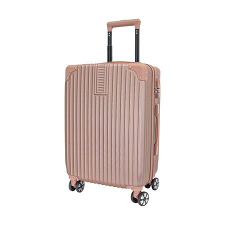 Valija Carry On 18" de mano Apto Cabina con candado Plástico ABS Rosa Gold