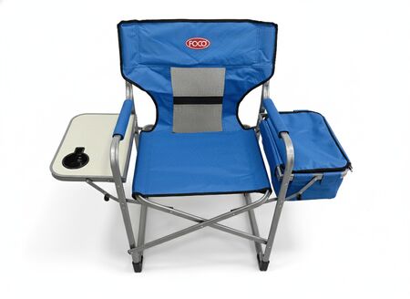 Sillon Plegable C/Mesa y Bolso Azul Foco