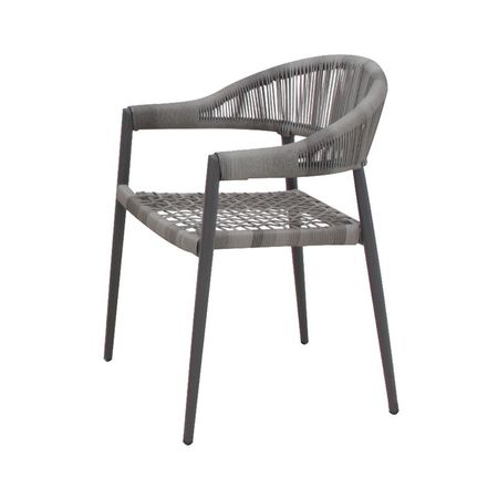 Silla de Exterior Byron Aluminio y Fibra de Polipropileno