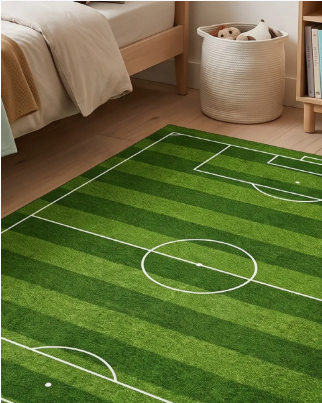 Alfombra Vinílica Infantil De Fútbol Antideslizante - Vista 4